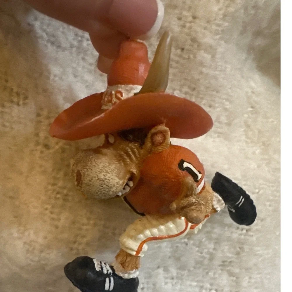 Texas Football Jersey Mascot Longhorn Bevo Bull Christmas‎ Ornament Orange White